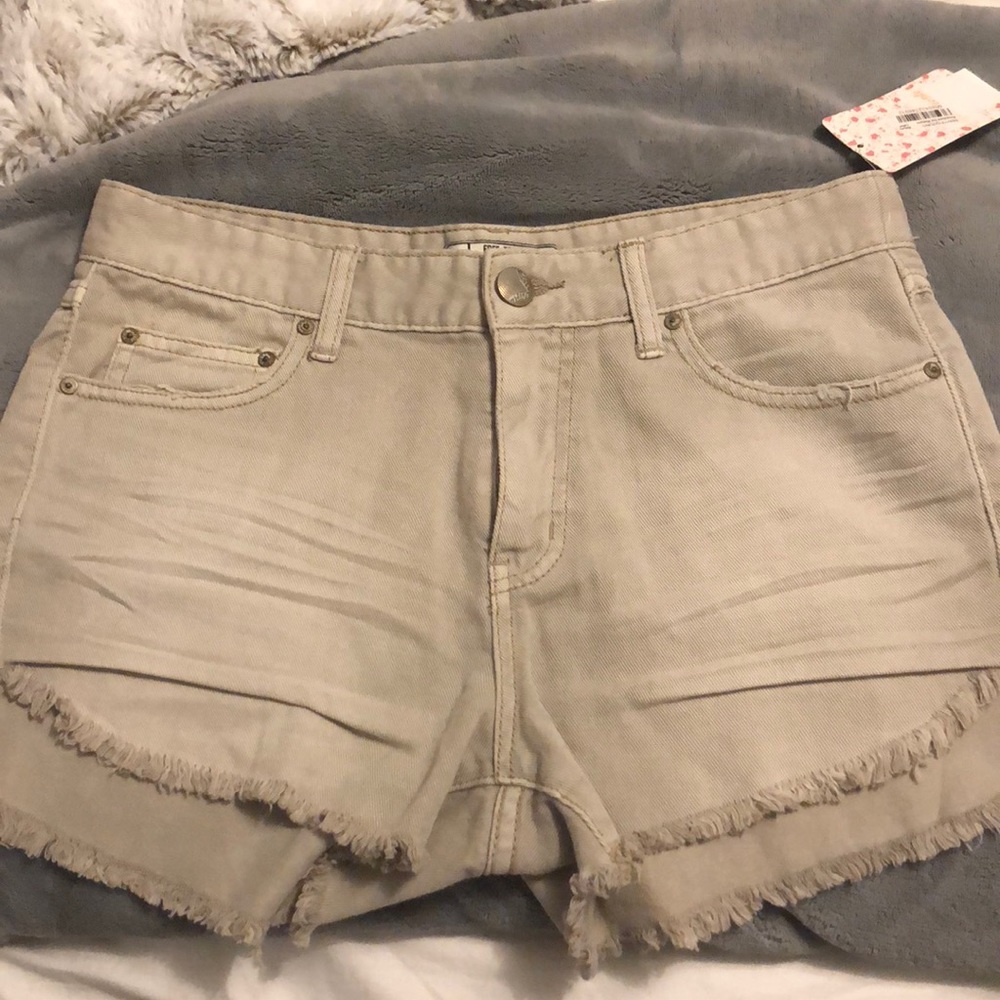 Free people jean shorts